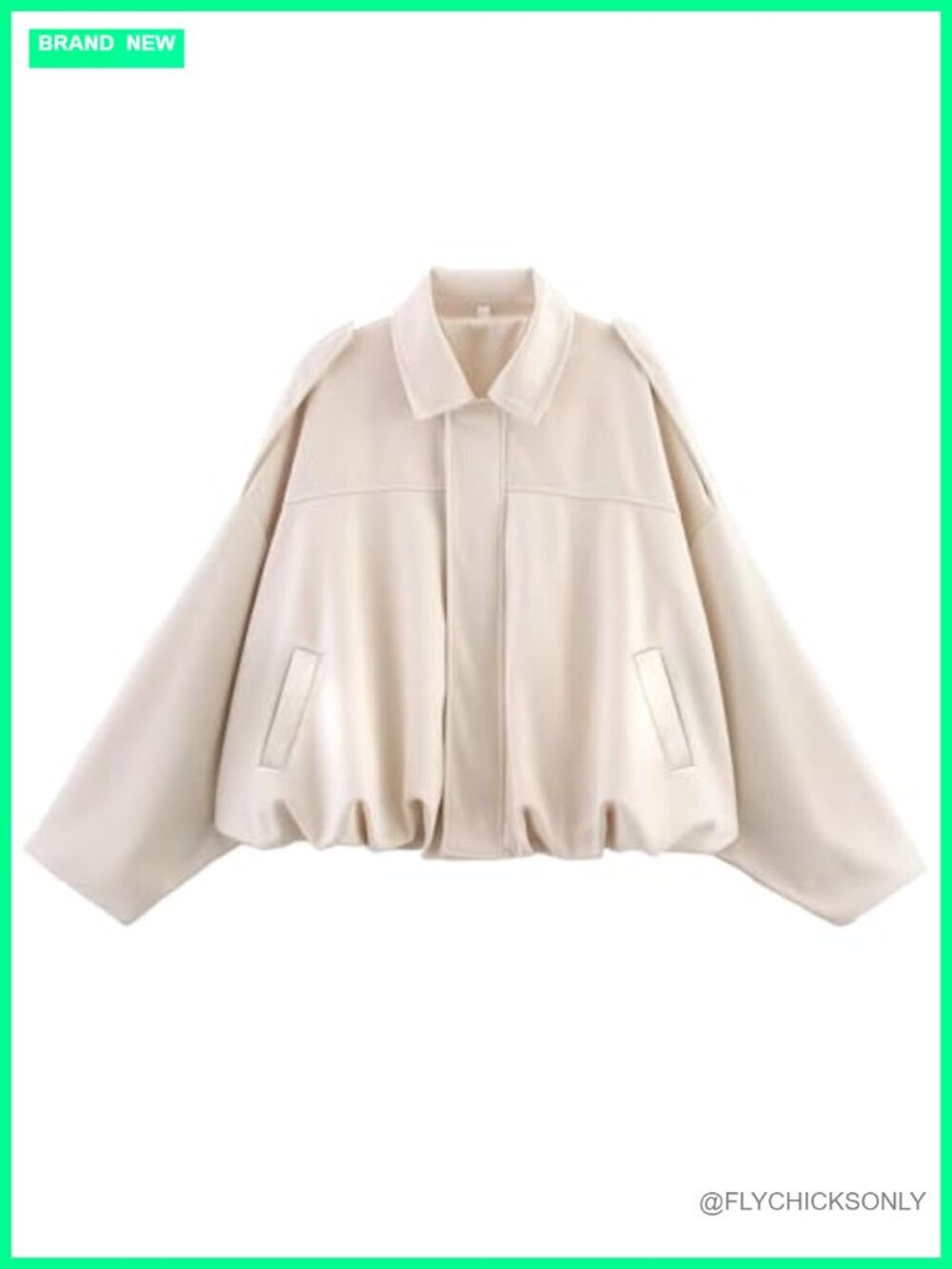 Faux Suede Bomber Jacket Oversized Cropped Pilot Coat